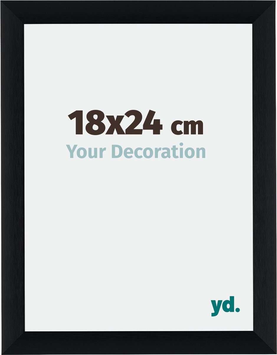 Your Decoration Fotolijst Tucson - Aluminium - Zwart Geborsteld - 18x24 cm