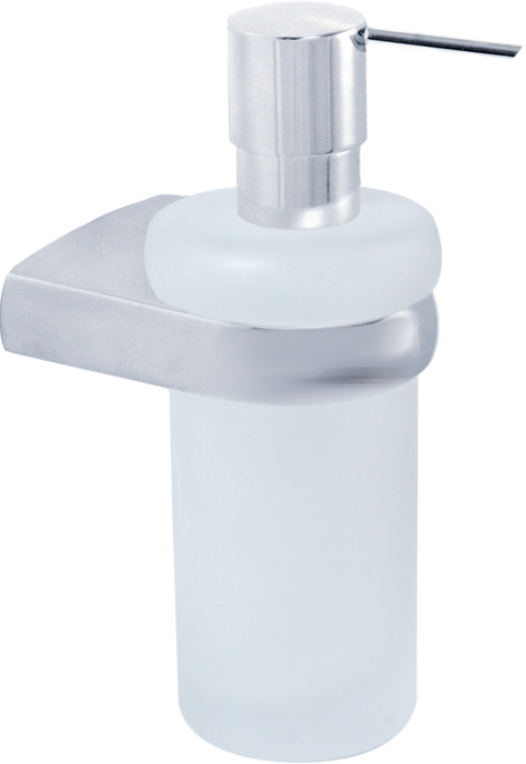 Bravat Metasoft Flüssigseifenspender 816010 Glas satiniert, chrom