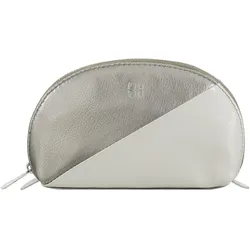 Dudu Segovia Kosmetiktasche Leder 16 cm, Necessaire, Silber