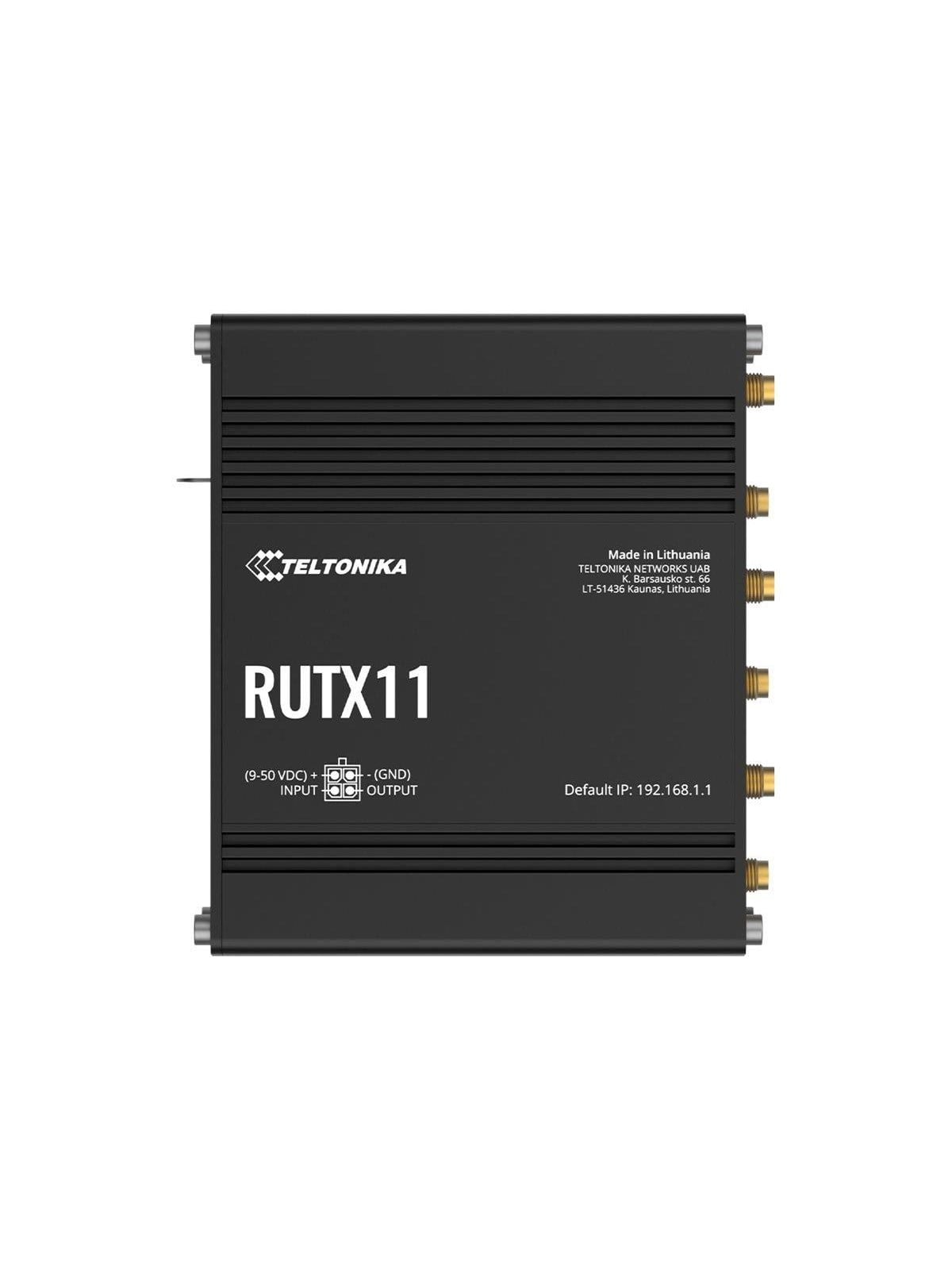 Teltonika RUTX11 Industrial Cellular Router (RUTX11240000 / Standard package with EU PSU) - Wireless router Bluetooth 4.0 LE