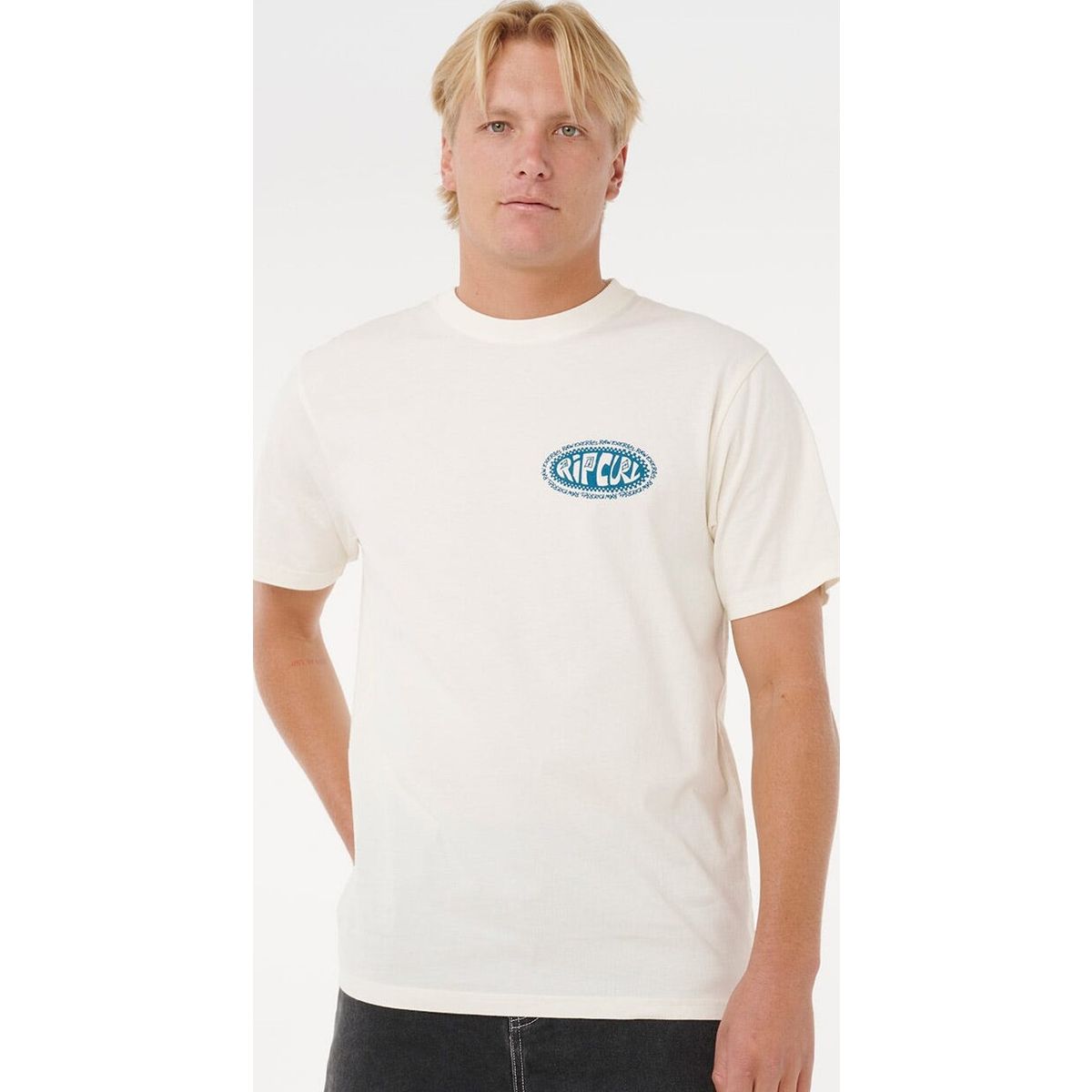 RipCurl RAW Energy DE Oval Tee bone (3021) XS 0TPMTE_3021_XS