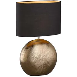 Tischleuchte Beistelllampe Nachttischlampe Bürolampe Bronze Keramik H 53 cm