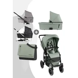ABC Design Salsa 5 Air Kombikinderwagen inkl. Zubehör Set, Farbe Kinderwagen: Nature