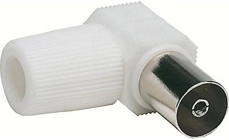 Conector Macho De Antena Tv En Ángulo Amig Blanco Talla Única Unisex