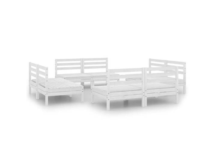VidaXL - Garten-lounge-set kiefernholz, One Size, Weiss