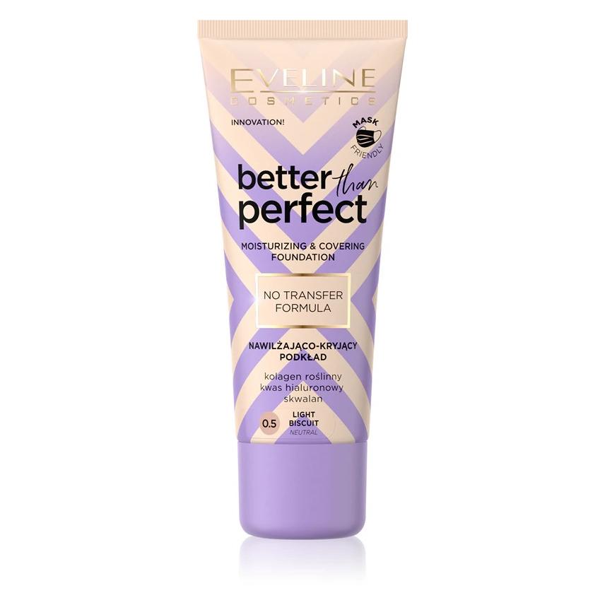Eveline Better Than Perfect Moisturizing And Covering Face Foundation 0.5 30Ml (0.5, Light Biscuit) (44834396)