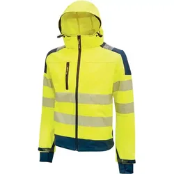 Warnschutz Softshelljacke "MIKY" Hi-Light - S (DE size: XS) - yellow
