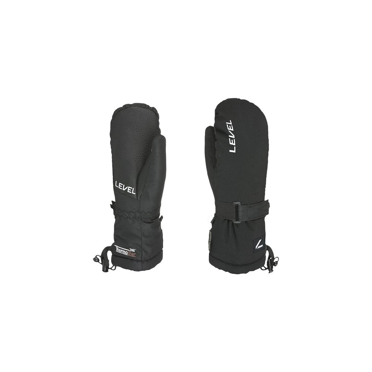 Level Junior Mitten black (01) VI 4153JM-01-VI