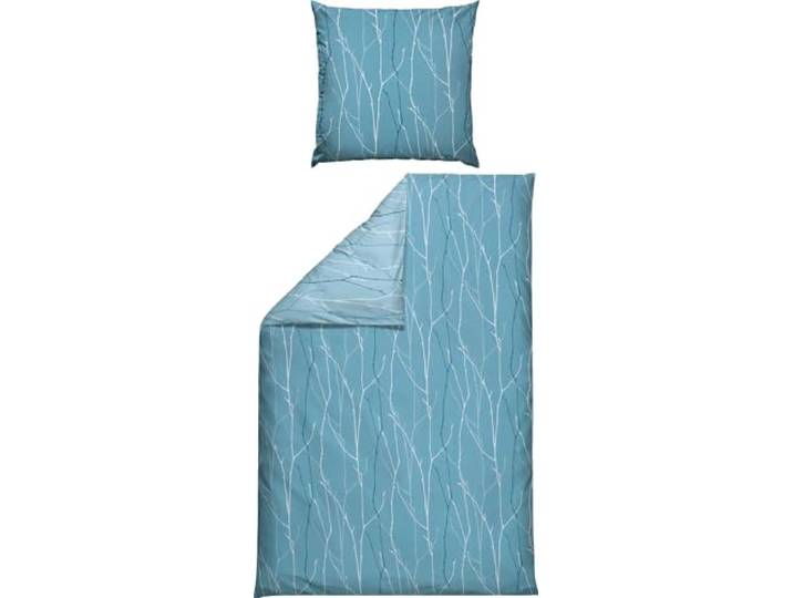 REDBEST Wendebettwäsche Microfaser blau Größe 1x 155x220 cm + 1x 80x80 cm