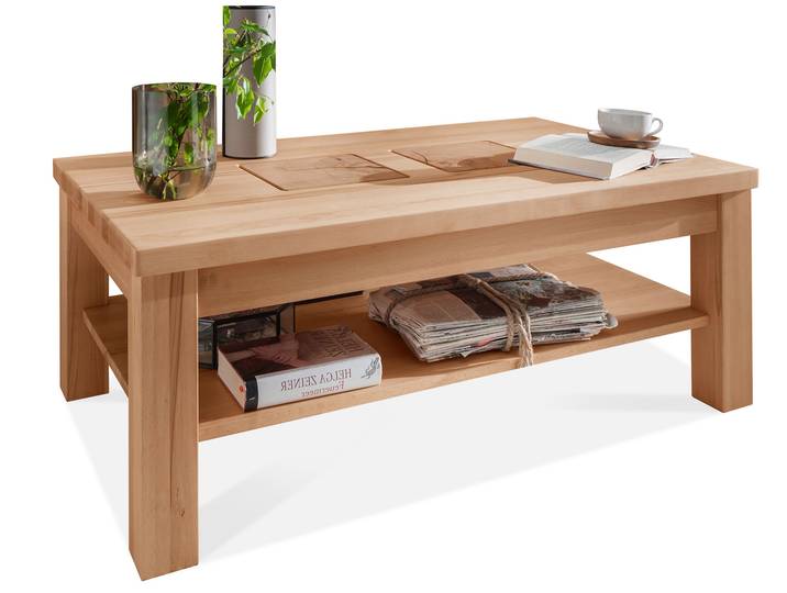 PASSERO Couchtisch, Material Massivholz, Kernbuche geölt, 118 cm