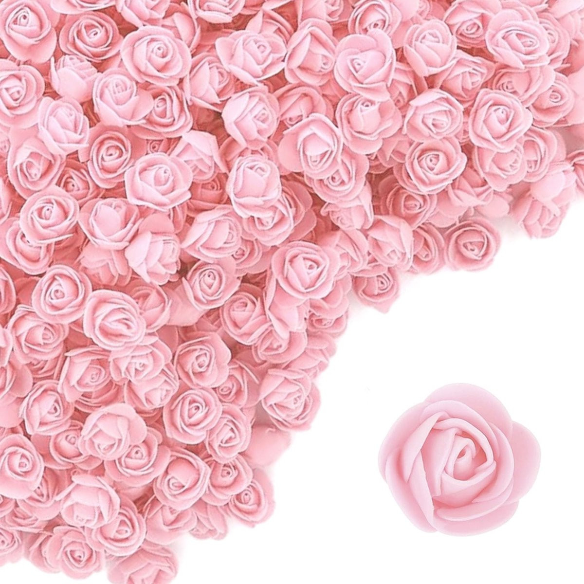 Dailygoods Kunstrozen - 100 stuks mini-schuimrozen voor decoratie en bruiloften