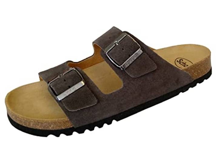 Scholl juli sandalen voor heren, grijs., 44 EU