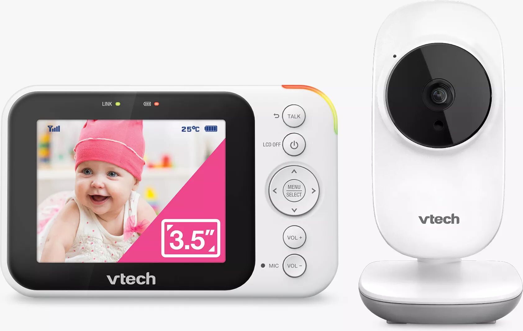 VTECH BABY MONITOR SMART VIDEO 3.5"