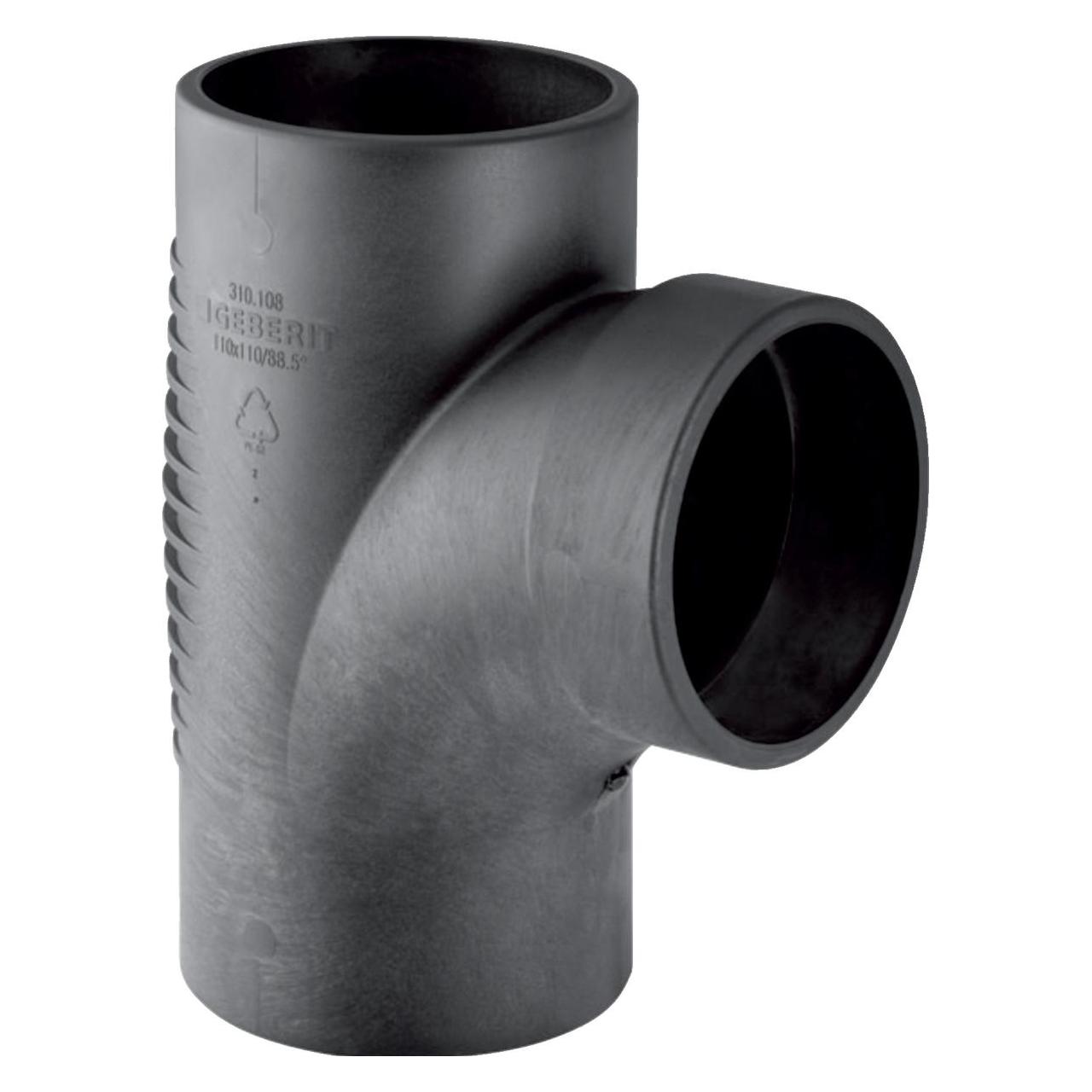 Geberit Vertriebs GmbH Silent-db20 Bogenabzweig mit Innenradius 88,5Grad DN90/90 (Winkelverbindung) (308.089.14.1)
