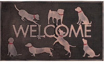"A1 Home Collections Rubber Pin Mat, Beautifully Copper Finished 18"" X 30"""
