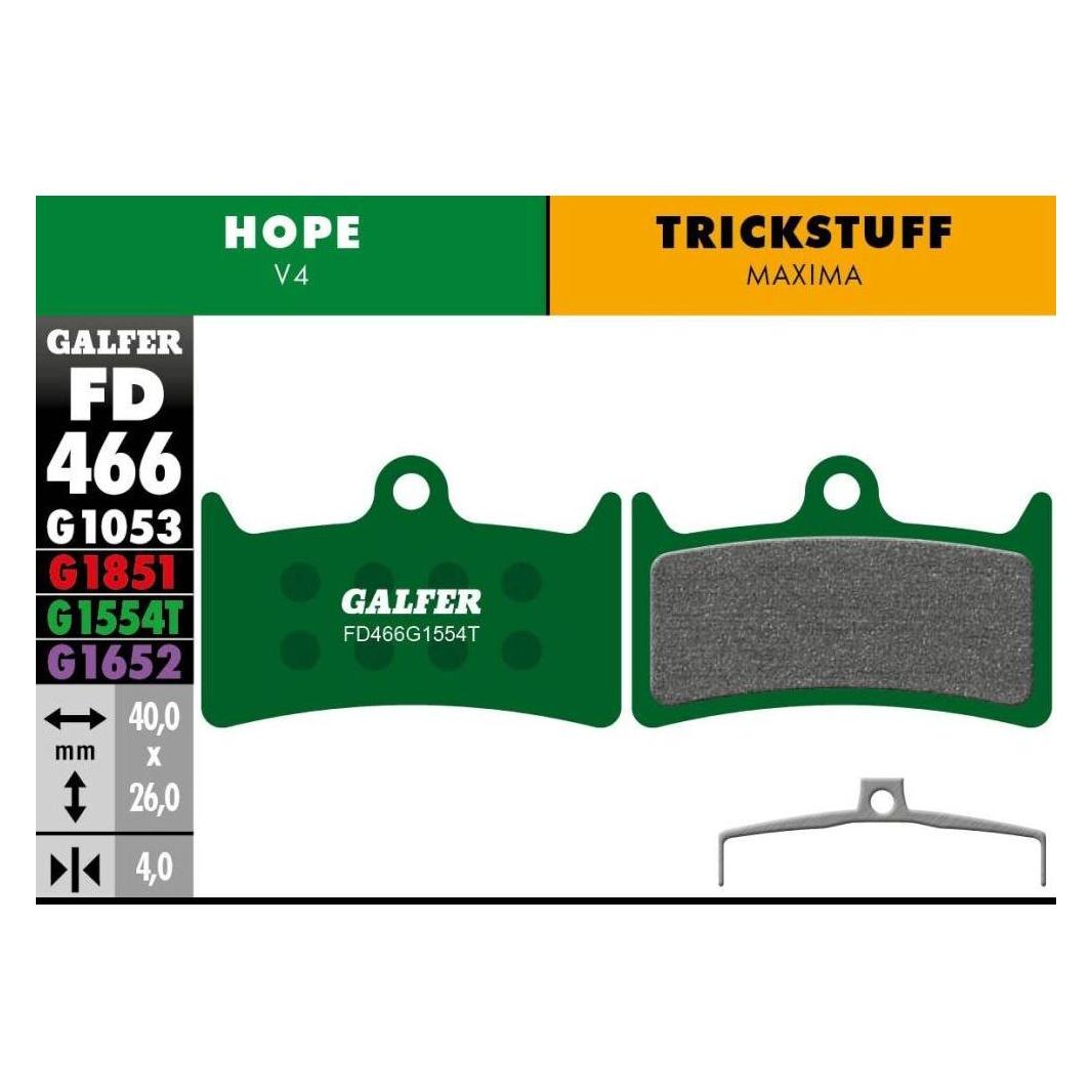 Galfer Bike Pro Bremsbeläge (Hope, Trickstuff, Semi-Metallisch) (FD466G1554T)