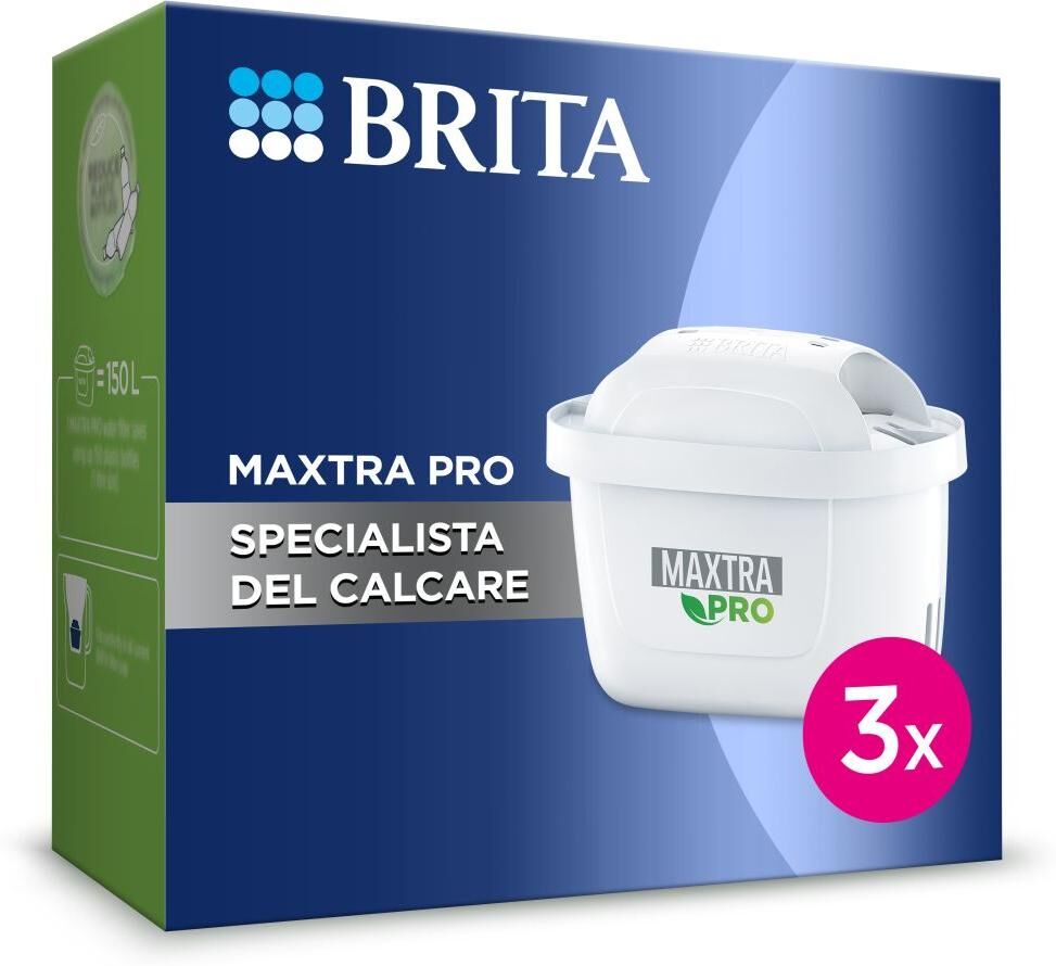 Wasserfilter BRITA "Maxtra Pro Extra Kalkschutz, 3er Pack", weiss (weiß), B:5,7cm H:7,6cm T:10cm, Filterkartuschen, Wasserfilter weiß Einheitsgröße