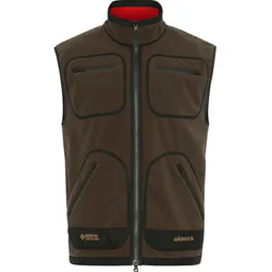 Härkila Herren Kamko Fleeceweste - XL - brown/red