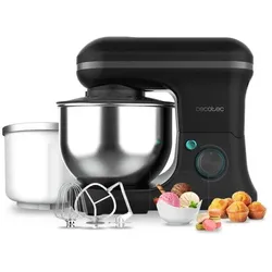 Cecotec Robot planetarny Mikser planetarny Cecomixer Merengue 5L 1200 Ice-Cream Black, Küchenmaschine, Schwarz