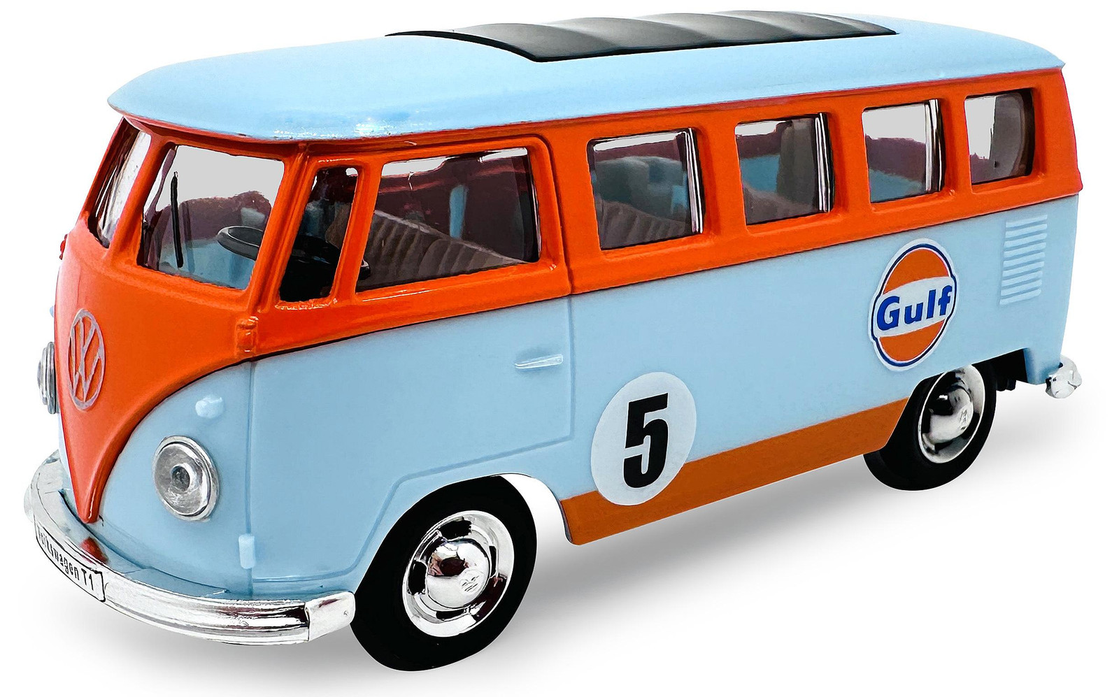Jamara Volkswagen T1 gegoten model schaal 1:38 lichtblauw