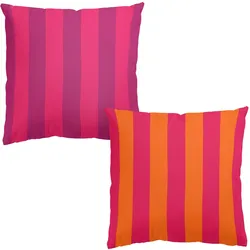 DEKOKISSEN 2er-Set PopArt Sommer Streifen Duo I 50/50 cm