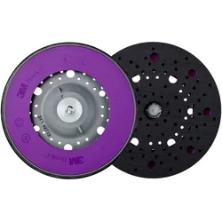 3M Hookit Direct Flow II Universal Multihole Stützteller, Standard, Grau, 150 mm