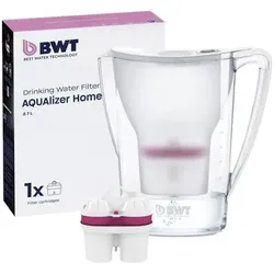 BWT Wasserfilter-Kanne »AQUAlizer Home« inkl. 1 Filterkartusche weiß