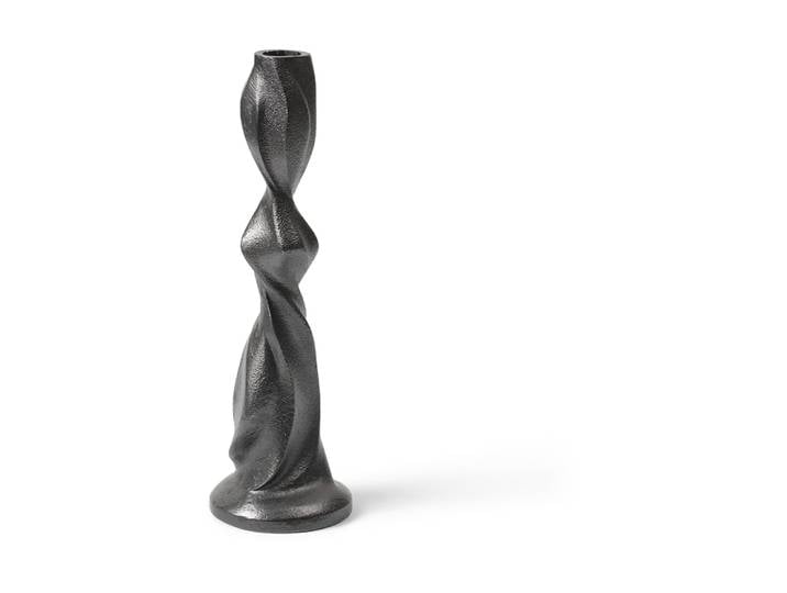 Ferm Living Bougeoir Gale 25 cm Blackened Aluminium