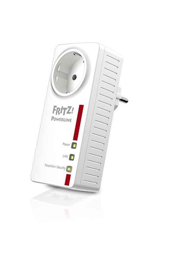 AVM FRITZ!Powerline 1220E Bridge GigE HomePlug AV HPAV 2.0 IEEE 1901 an Wandsteckdose anschließbar (20002736)