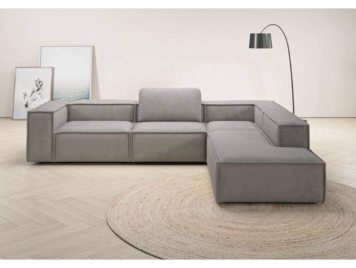 Home affaire Ecksofa Watertown luxuriöses Design & erstklassige Qualität, Japandi Design, Breite 311 cm
