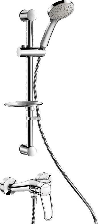 Delabie Duschsystem mit EHM 2539EP, S-Anschlüsse STOP/CHECK