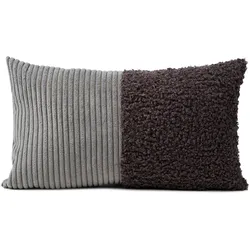 Kissen ANORA anthrazit (BHT 50x8x30 cm) - grau - BHT 50x8x30 cm
