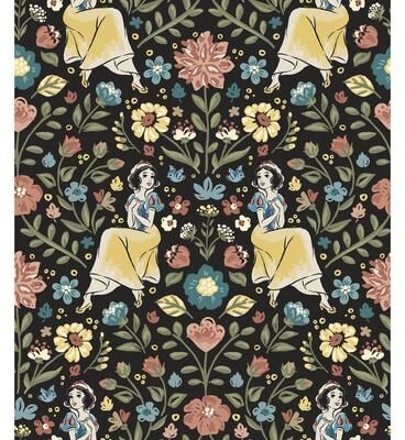 RoomMates Disney Snow White Wishing Garden Charcoal Peel and Stick Wallpaper