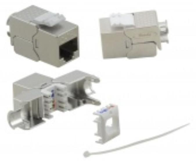 Helos Keystone Module Cat 6a, 180 graden, Premium kwaliteit, GHMT-gecertificeerd, 4PPoE