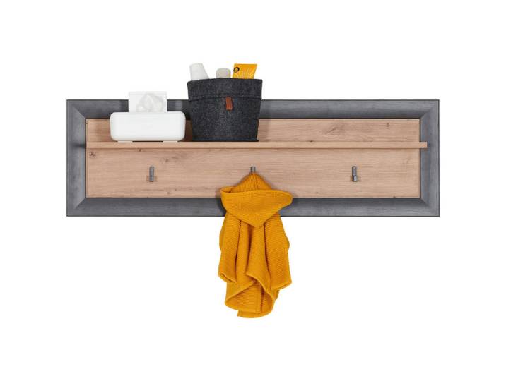 My Baby Lou Wandboard, Eichefarben, Dunkelgrau, Holzwerkstoff, 106.2x33.5x21.6 cm, Baby- und Kindermöbel, Babyzimmer, Babyzimmerserien