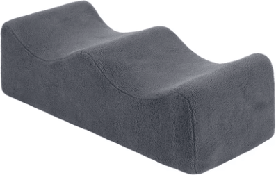 Inspire Picks Ergonomic Leg Pillow With Straps Waist Pain Relief Leg Raiser Cushion For Bed And Sofa darkgreypolarfleece