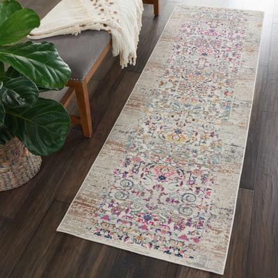 Nourison Vintage Kashan Distressed Medallion Area Rug