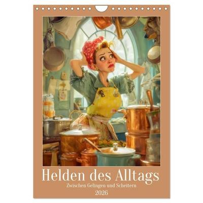 Helden des Alltags - Zwischen Gelingen und Scheitern (Wandkalender 2026 DIN A4 hoch), CALVENDO Monatskalender