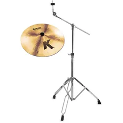 Zildjian K 19" Dark Crash Thin + Galgenbeckenständer SET