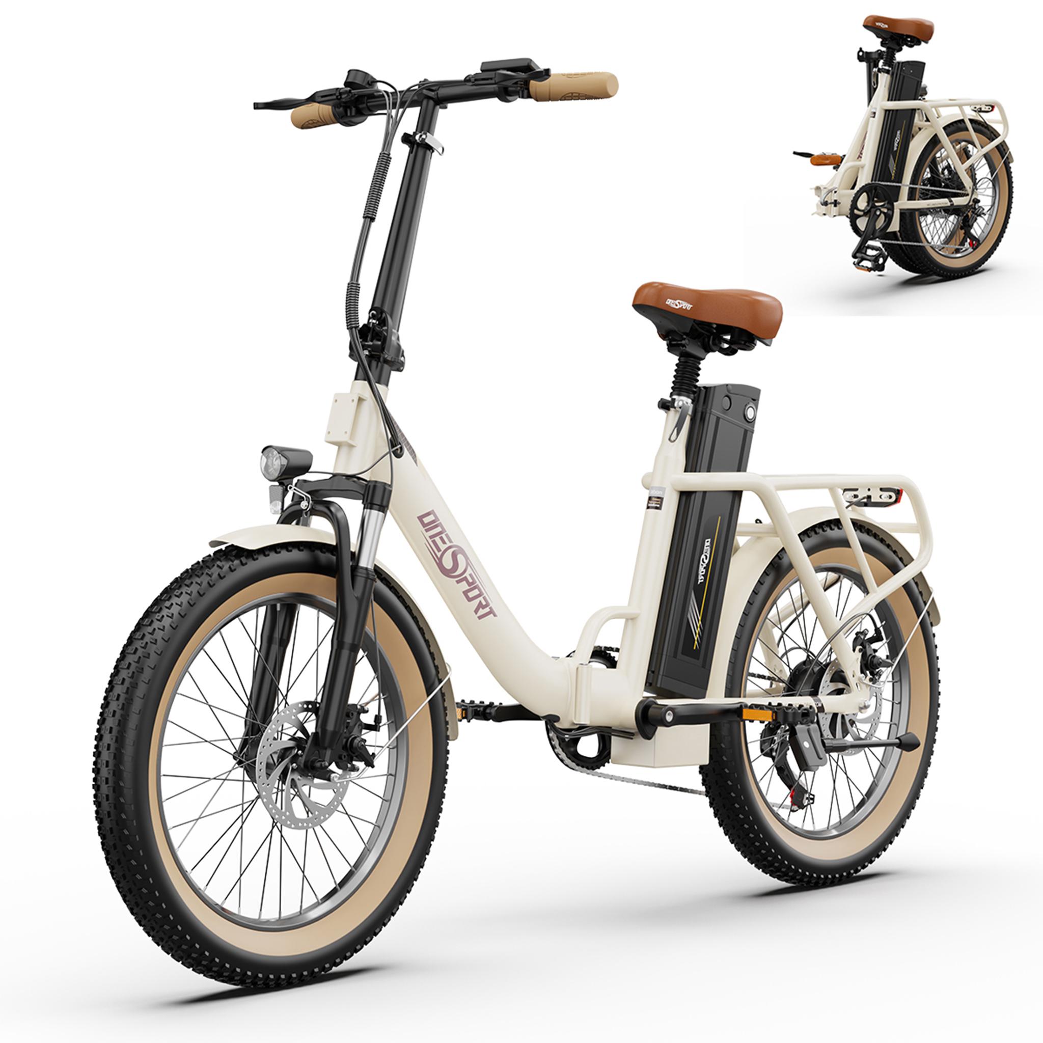 Onesport 20 Zoll Elektrofahrrad Pedelec,E-Klapprad 48V/17Ah,250W Motor,25km/h,E-Bike
