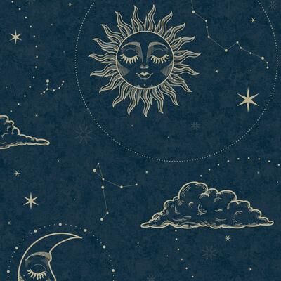 Transform Celestial Black Peel & Stick Wallpaper