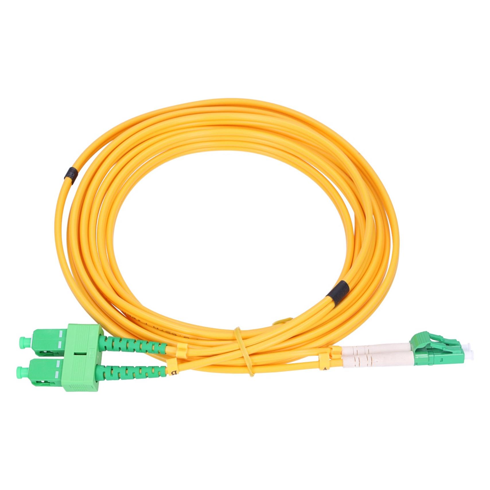 Extralink SC/APC-LC/APC | Patchcord | Jednomodowy, Duplex, 9/125um, 3mm, 5m (5 m) (EX.1452)