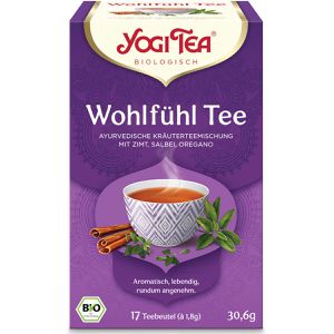 YogiTea Tee Wohlfühl Tee, BIO, Kräutertee, 30,6 g, 17 Beutel