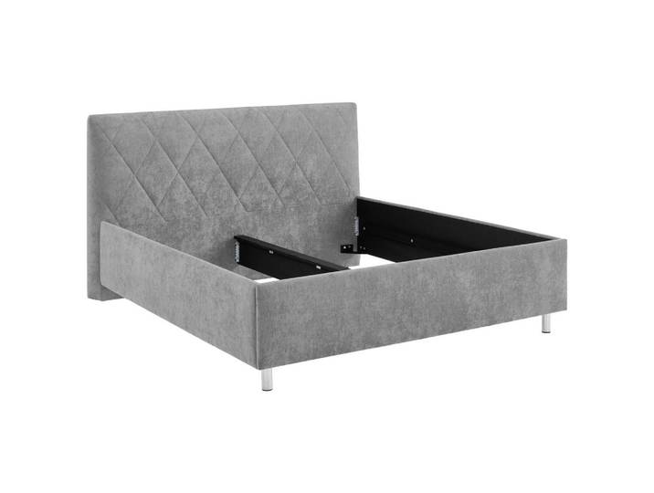 Xora Polsterbett, Grau, Metall, 180x200 cm, Schlafzimmer, Betten, Polsterbetten
