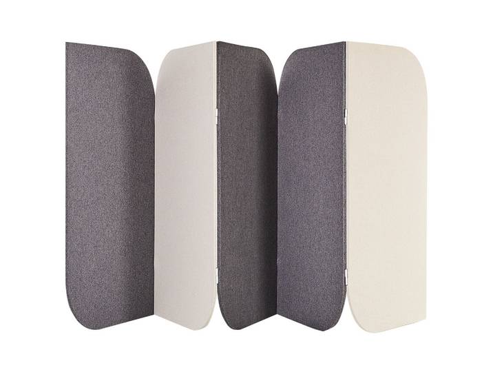 BÜRO-RAUMTEILER 400/160 cm Grau Shady
