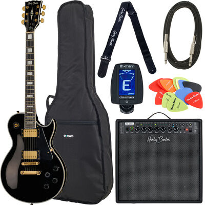 Harley Benton SC-500 BK Vintage Series Set noir haute brillance