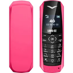 Avizar Mini 4G-LTE-Handy ultrakompakt 5 Std. Akkulaufzeit, Tastenhandy, Rosa