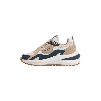 Trainingsschuh PEPE JEANS "trainers WINSLOW EARTH W", Damen, Gr. 36, beige (bare beige), 55% Velourleder Vom Schwein, 45% Polyurethan, Schuhe
