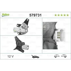 Wischermotor VALEO 579731 für Renault Opel Trafic II Vivaro A
