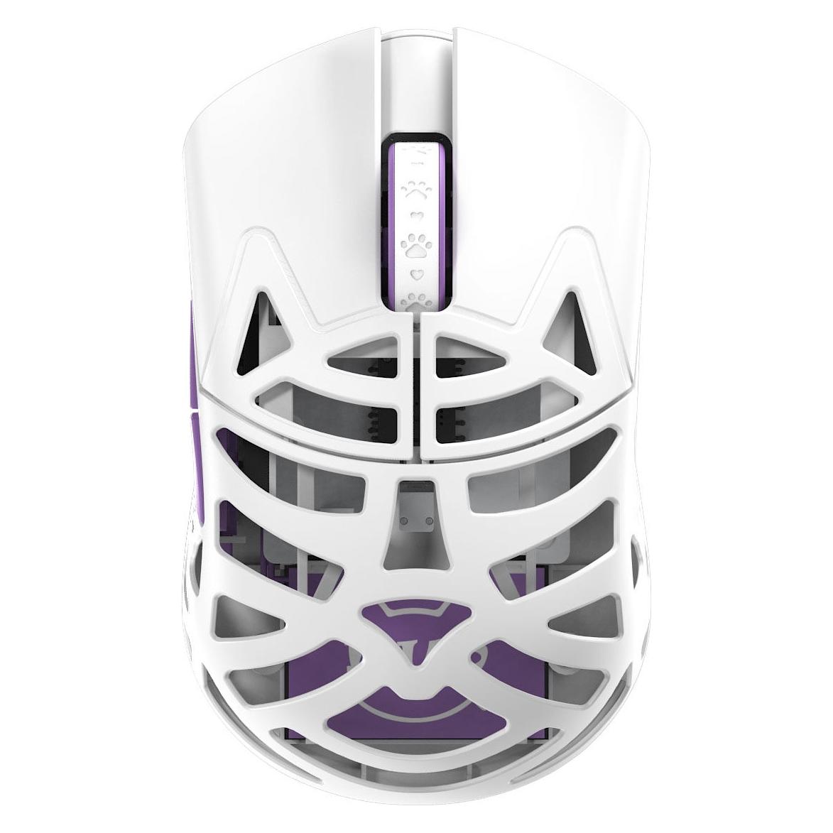 WLMouse Beast Miao - White (Omron Optical) Wireless 8K Magnesium Mouse (Kabellos) (MIAO-WHITE-O)
